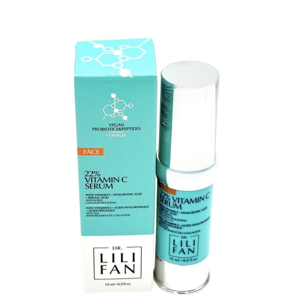 DR LILI FAN VEGAN PROBIOTIC SKINCARE 22% Vitamin C Serum NEW - Picture 3 of 3